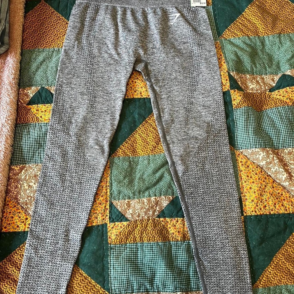 Gymshark Grey Seamless Marl High Waisted Workout Leggings Small XS